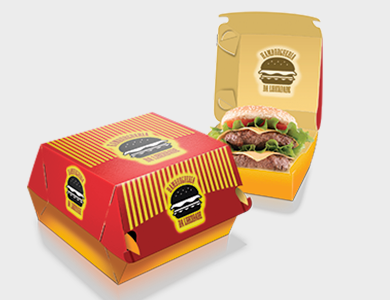 Embalagem de Hamburguer